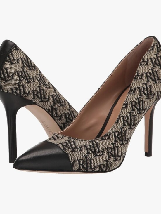 Lauren Ralph Lauren Shoes - Lauren Ralph Lauren Lindella Monogram Jacquard Pump size 9